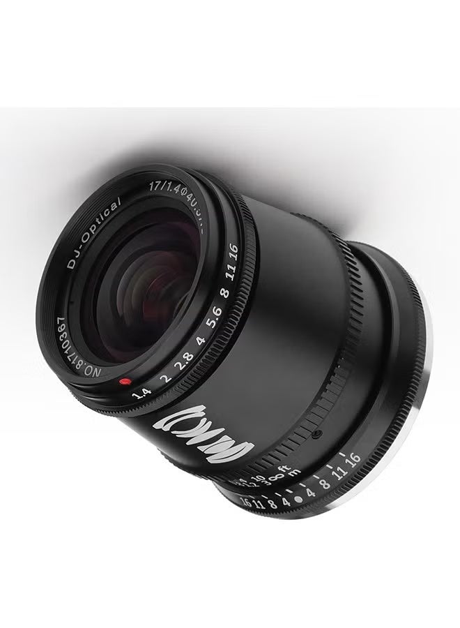 TTArtisan 17mm F1.4 APS-C Manual Focus Wide-Angle Lens for FX Mount Camera Like X-A10 X-A20 X-A3 X-A5 X-A7 X-M1 X-M2 X-H1 X-T10 X-T20 X-T30 X-T4 X-T100 X-T2000 X-Pro1 X-Pro2 X-Pro3 X-E1 X-E2S X-E3 - Image 1